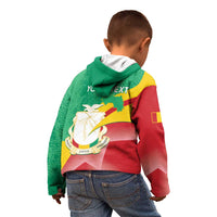Personalised Guinea Independence Day Kid Hoodie Happy 2 October Guinee Coat Of Arms - Wonder Print Shop
