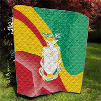 Personalised Guinea Independence Day Quilt Happy 2 October Guinee Coat Of Arms - Wonder Print Shop