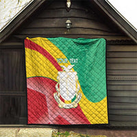 Personalised Guinea Independence Day Quilt Happy 2 October Guinee Coat Of Arms - Wonder Print Shop