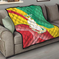 Personalised Guinea Independence Day Quilt Happy 2 October Guinee Coat Of Arms - Wonder Print Shop