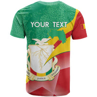 Personalised Guinea Independence Day T Shirt Happy 2 October Guinee Coat Of Arms - Wonder Print Shop