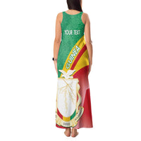 Personalised Guinea Independence Day Tank Maxi Dress Happy 2 October Guinee Coat Of Arms - Wonder Print Shop
