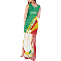 Personalised Guinea Independence Day Tank Maxi Dress Happy 2 October Guinee Coat Of Arms - Wonder Print Shop
