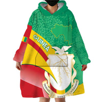 Personalised Guinea Independence Day Wearable Blanket Hoodie Happy 2 October Guinee Coat Of Arms - Wonder Print Shop