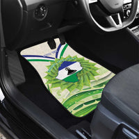Personalised Lesotho Independence Day Car Mats Aloe Polyphylla Mix Coat Of Arms - Wonder Print Shop