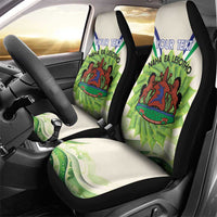 Personalised Lesotho Independence Day Car Seat Cover Aloe Polyphylla Mix Coat Of Arms - Wonder Print Shop