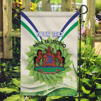 Personalised Lesotho Independence Day Garden Flag Aloe Polyphylla Mix Coat Of Arms - Wonder Print Shop
