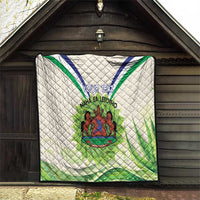 Personalised Lesotho Independence Day Quilt Aloe Polyphylla Mix Coat Of Arms - Wonder Print Shop