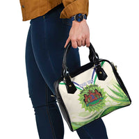 Personalised Lesotho Independence Day Shoulder Handbag Aloe Polyphylla Mix Coat Of Arms
