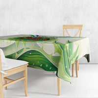 Personalised Lesotho Independence Day Tablecloth Aloe Polyphylla Mix Coat Of Arms - Wonder Print Shop