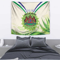Personalised Lesotho Independence Day Tapestry Aloe Polyphylla Mix Coat Of Arms - Wonder Print Shop
