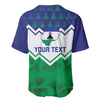 Personalised Lesotho Independence Day Baseball Jersey Naha ea Lesotho Proud - Wonder Print Shop