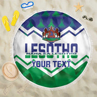 Personalised Lesotho Independence Day Beach Blanket Naha ea Lesotho Proud - Wonder Print Shop
