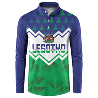 Personalised Lesotho Independence Day Button Sweatshirt Naha ea Lesotho Proud - Wonder Print Shop
