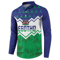 Personalised Lesotho Independence Day Button Sweatshirt Naha ea Lesotho Proud - Wonder Print Shop