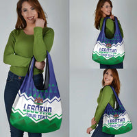 Personalised Lesotho Independence Day Grocery Bag Naha ea Lesotho Proud