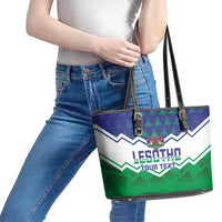 Personalised Lesotho Independence Day Leather Tote Bag Naha ea Lesotho Proud - Wonder Print Shop