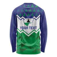 Personalised Lesotho Independence Day Long Sleeve Shirt Naha ea Lesotho Proud - Wonder Print Shop
