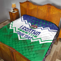Personalised Lesotho Independence Day Quilt Naha ea Lesotho Proud - Wonder Print Shop