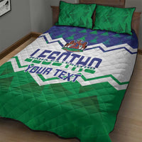 Personalised Lesotho Independence Day Quilt Bed Set Naha ea Lesotho Proud - Wonder Print Shop