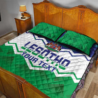 Personalised Lesotho Independence Day Quilt Bed Set Naha ea Lesotho Proud - Wonder Print Shop