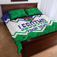 Personalised Lesotho Independence Day Quilt Bed Set Naha ea Lesotho Proud - Wonder Print Shop