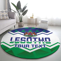 Personalised Lesotho Independence Day Round Carpet Naha ea Lesotho Proud