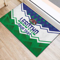 Personalised Lesotho Independence Day Rubber Doormat Naha ea Lesotho Proud - Wonder Print Shop