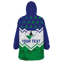 Personalised Lesotho Independence Day Wearable Blanket Hoodie Naha ea Lesotho Proud - Wonder Print Shop