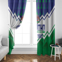 Personalised Lesotho Independence Day Window Curtain Naha ea Lesotho Proud - Wonder Print Shop