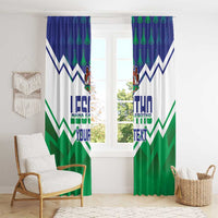 Personalised Lesotho Independence Day Window Curtain Naha ea Lesotho Proud - Wonder Print Shop