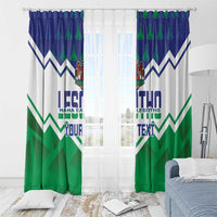 Personalised Lesotho Independence Day Window Curtain Naha ea Lesotho Proud - Wonder Print Shop