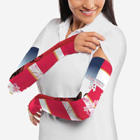 USA and Japan Rugby Custom Arm Sleeves Eagles Brave Blossoms Together Pacific - Wonder Print Shop