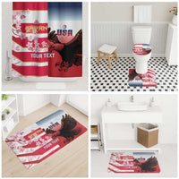 USA and Japan Rugby Custom Bathroom Set Eagles Brave Blossoms Together Pacific - Wonder Print Shop