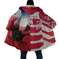 USA and Japan Rugby Custom Cloak Eagles Brave Blossoms Together Pacific - Wonder Print Shop
