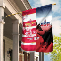 USA and Japan Rugby Custom Garden Flag Eagles Brave Blossoms Together Pacific - Wonder Print Shop