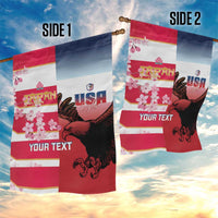 USA and Japan Rugby Custom Garden Flag Eagles Brave Blossoms Together Pacific - Wonder Print Shop