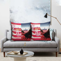 USA and Japan Rugby Custom Pillow Cover Eagles Brave Blossoms Together Pacific - Wonder Print Shop