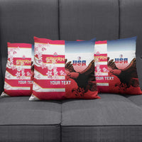 USA and Japan Rugby Custom Pillow Cover Eagles Brave Blossoms Together Pacific - Wonder Print Shop