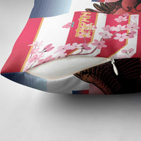 USA and Japan Rugby Custom Pillow Cover Eagles Brave Blossoms Together Pacific - Wonder Print Shop