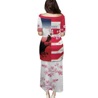 USA and Japan Rugby Custom Puletasi Eagles Brave Blossoms Together Pacific - Wonder Print Shop