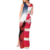 USA and Japan Rugby Custom Tank Maxi Dress Eagles Brave Blossoms Together Pacific - Wonder Print Shop