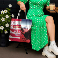 USA and Japan Rugby Custom Tote Bag Eagles Brave Blossoms Together Pacific - Wonder Print Shop