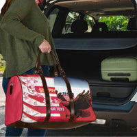 USA and Japan Rugby Custom Travel Bag Eagles Brave Blossoms Together Pacific - Wonder Print Shop