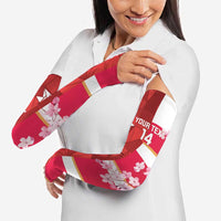 Canada and Japan Rugby Custom Arm Sleeves Canucks Brave Blossoms Together Pacific - Wonder Print Shop
