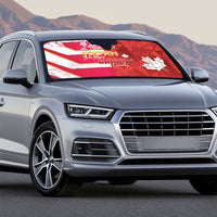 Canada and Japan Rugby Custom Auto Sun Shade Canucks Brave Blossoms Together Pacific - Wonder Print Shop