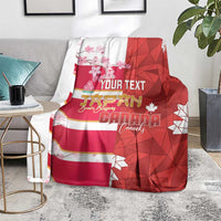 Canada and Japan Rugby Custom Blanket Canucks Brave Blossoms Together Pacific - Wonder Print Shop