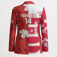 Canada and Japan Rugby Custom Blazer Canucks Brave Blossoms Together Pacific - Wonder Print Shop