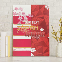 Canada and Japan Rugby Custom Canvas Wall Art Canucks Brave Blossoms Together Pacific - Wonder Print Shop
