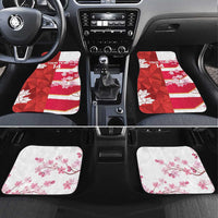 Canada and Japan Rugby Custom Car Mats Canucks Brave Blossoms Together Pacific - Wonder Print Shop